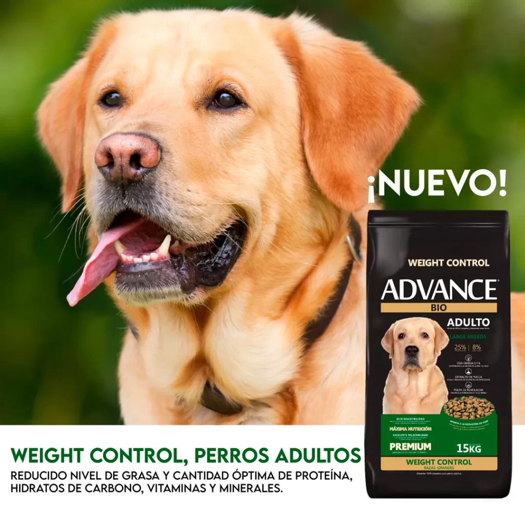 Nuevo alimento para perro adulto weight control