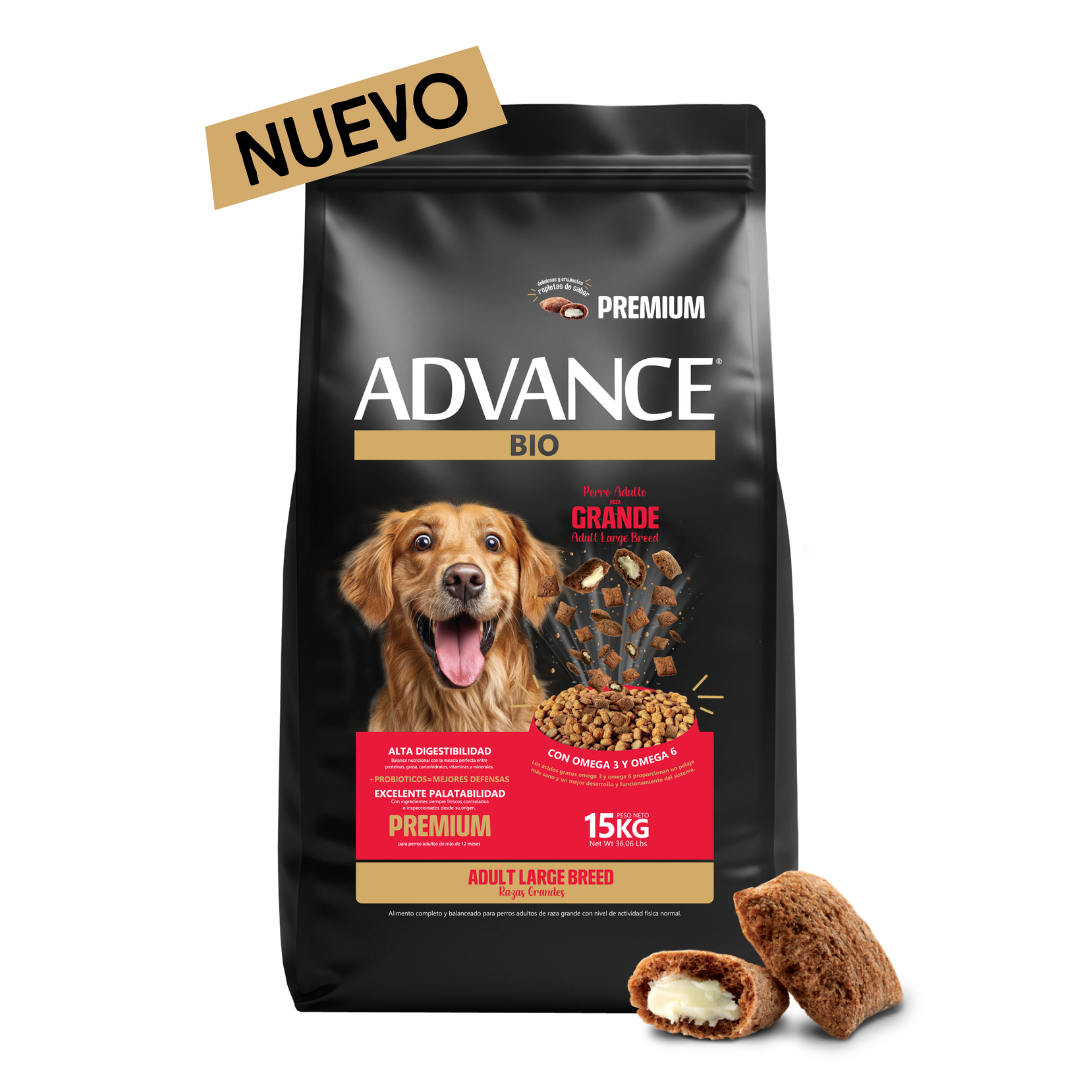 PERRO ADULTO<br>LARGE BREED<br>CON ALMOHADITAS RELLENAS